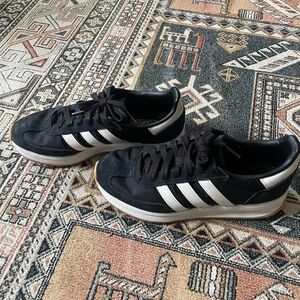 Adidas women's  Black and White Sneakers